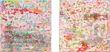 Kamin Lertchaiprasert, Two Works: (i) Untitled; (ii) Untitled, 2003, acrylic on canvas