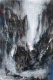 Chen Yingjie, Fall I, 2020, acrylic and spray paint on canvas