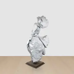 Zhan Wang, Artificial Rock No. 28, 2001, stainless steel