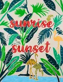 Joel Mesler, Untitled (Sunrise Sunset), 2023, screenprint in colours on aluminium panel