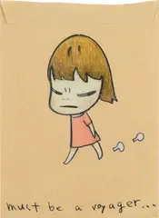 Yoshitomo Nara, Untitled, 2007, coloured pencil on paper