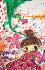 Ayako Rokkaku, Untitled ARP1, 2007, acrylic on canvas