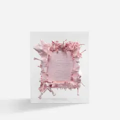 Cotton Candy by Lin Tianmiao, 2013, coloured silk thread, polyurea, metal wire, wooden frame, offered Mar 2024