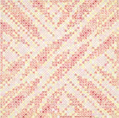 Ding Yi, Appearance of Crosses 2019-15, 2019, mixed media on basswood
