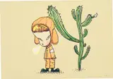 Yoshitomo Nara, Untitled, 1995, marker pen and coloured pencil on paper