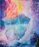 Mist by Buyankhishig Unurbayar, 2021, oil on canvas, sold Mar 2024