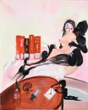 Oh de Laval, If I go to hell at least I will be with all my friends, 2018, acrylic on canvas