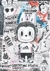 Kasing Lung, We Create Chaos 2, 2019, marker pen on paper