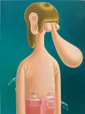Louise Bonnet, Scotch Tape, 2016, oil on canvas