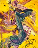 Kazuo Shiraga, Yumeuranai, 1999, oil on canvas