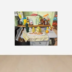 Ulala Imai, In the Kitchen, 2021, oil on canvas