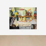 Ulala Imai, In the Kitchen, 2021, oil on canvas