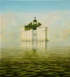 Sholto Blissett, Ships of Fools VI, 2022, oil and acrylic on canvas laid on board