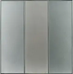 Untitled by Tadaaki Kuwayama, 1970, metallic paint on canvas with metal strip, offered Nov 2024