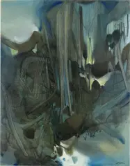 Chu Teh-chun, Le 30 mars 1982, 1982, oil on canvas
