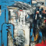 Awang Damit Ahmad, Perjalanan Utara: Kinkir Pun Mula Sepi (A Journey to the North: Even the Beginning of All Things Start with Silence), 2010, oil on canvas