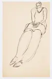 Sanyu, Femme assise avec veste