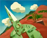 Xuhui Mao, Guishan Dreams - Camouflage, 2006, oil on canvas