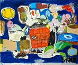 Eddie Martinez, The Deal (Yves Klein Blue)
