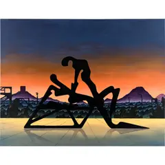 Alejandro Cardenas, Twilight of Classical Data Transfer, 2019, acrylic on canvas