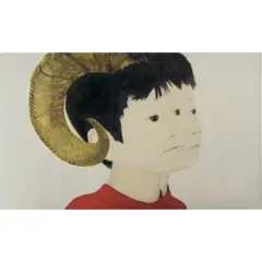 Horn by Mayuka Yamamoto, 2011, oil on canvas, sold Nov 2024