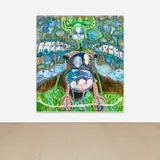 Zhang Ji, Addictive Sight, 2021, acrylic on canvas