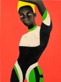 Rebecca Brodskis, Eclectic Dance Part 3, 2022, oil on canvas