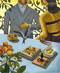 Skyler Chen, Honey, Would You Set the Table?, 2021, oil on linen