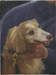 Mozzarella / the confidante by Issy Wood, 2020, oil on linen, sold Oct 2024
