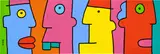 Our emotional experiences save us time to find a solution by Thierry Noir, 2021, acrylic on canvas, sold Oct 2024