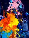 Arin Dwihartanto Sunaryo, Stratum #4 CMYCMYK, 2011, pigmented resin and digital print mounted on wooden panel