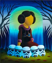 Jordi Ribes, La Princesa de Oro, 2012, acrylic on canvas