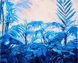 Tobe Kan, A Void 9, 2023, acrylic and oil pastel on canvas