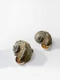 Tsai Charwei, A Dedication to the Victims of the Tsunami of March 11, 2011 - Turbo Marmoratus II, 2013, ink on seashell