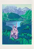 Andy Warhol, Neuschwanstein (see F. & S. 372), 1987, Unique screenprint in colours, on Arches 88 paper, with full margins