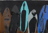 Andy Warhol, Shoes (F. & S. 257), 1980, Screenprint in colours with diamond dust, on Arches Aquarelle paper, the full sheet