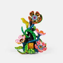 Yayoi Kusama x Veuve Clicquot La Grande Dame, My Heart That Blooms in the Darkness of The Night, 2020, Multiple comprised of resin, copper, UV-coated with lacquer and vintage 2012 Champagne, Veuve Clicquot, La Grande Dame