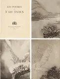 Sanyu, Illustrations for Les Poèmes de T'ao Tsien, 1930, The complete set of three etchings, on Arches paper, with full margins, with poems in French (translated from Chinese by Liang Tsong Tai), preface by Paul Valéry, and additional portrait of the poet after Hwang Shen on the frontispiece, bound (as issued), contained in a later red fabric-covered slipcase
