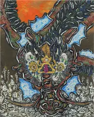 Miwa Komatsu, Following the Candlelight, 2020, Screenprint in colours, on wove paper, with full margins