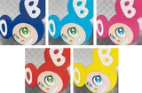And then and then and then and then and then Blue; Aqua Blue; Pink; Red; and Yellow by Takashi Murakami, 2011, Five offset lithographs in colours, on smooth wove paper, the full sheets, sold Jun 2024