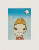 Yoshitomo Nara, Green Eyes (M. & S. E-2002-013), 2002, Etching, aquatint and drypoint in colours, on wove paper, with full margins