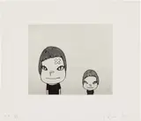 Yoshitomo Nara, Running Nose Brothers (M. & S. E-2002-002), 2002, Photogravure and aquatint, on wove paper, with full margins