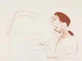 David Hockney, Celia Reading (G. 1647, M.C.A.T. 245)