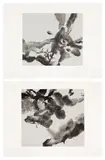 Zao Wou-ki, Untitled; and Untitled, 2007, Two etching and aquatints, on BFK Rives paper, with full margins