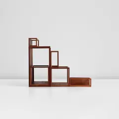 Hu Fang, +/- Structure, 2018, Afzelia wood