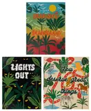 Joel Mesler, Untitled (Sunset Sunrise); Untitled (Lights Out); and Untitled (You Deserve Great Things)