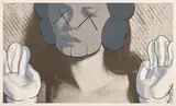 Kaws, Kate Moss, White Gloves, 2001, Screenprint in colours, on Arches paper, with full margins