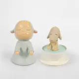 Little Wanderer; and PupCup by Yoshitomo Nara, 2002, Two injection moulded plastic multiples, both contained in the their original packaging, sold Dec 2024