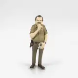 Yusuke Hanai, “Coffee and Contemplation” Stranger Things Jim Hopper Sculpture & Print Set