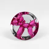 Jeff Koons, Balloon Dog (Magenta), 2015, Porcelain multiple painted in chrome, contained in the original Styrofoam-lined presentation box